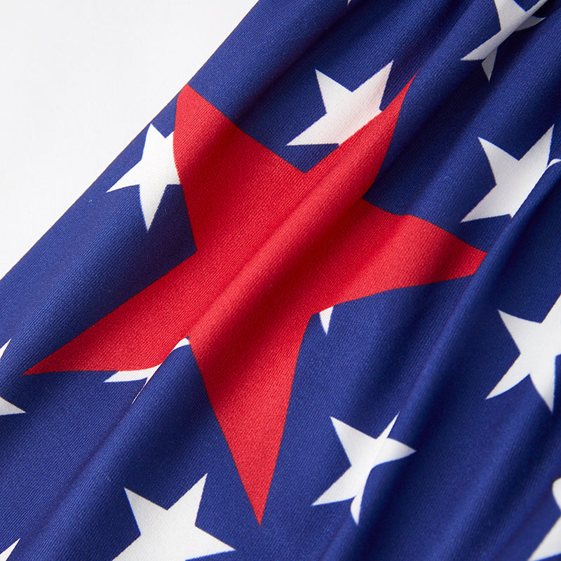 (In Stock)Girls Patriotic Print Dress