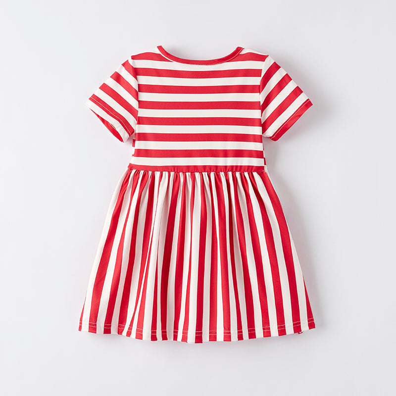 (In Stock)Girls Patriotic Print Dress