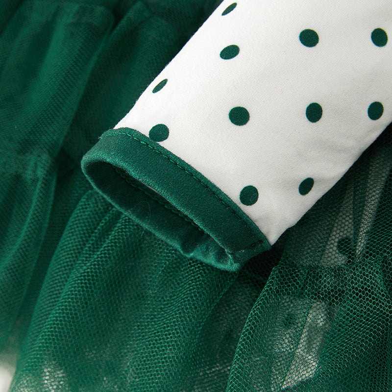 (In Stock Q12-4-2)Baby Girls Christmas Santa Applique Romper