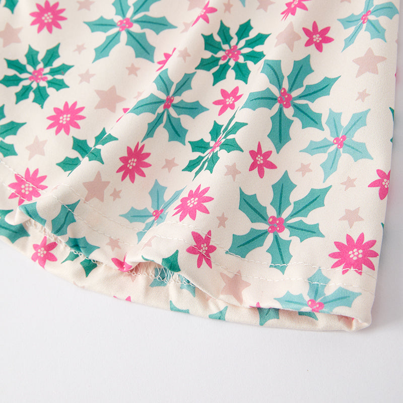 (In Stock Q12-5-2)Girls Christmas JOY Applique Outfit Set