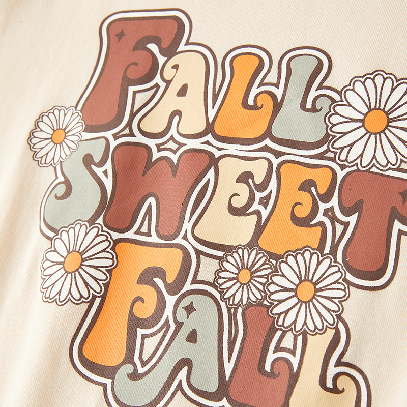 (In Stock Q11-1-2)One Pack(8 Pieces total) Sale Girls Fall Print Skirt Set