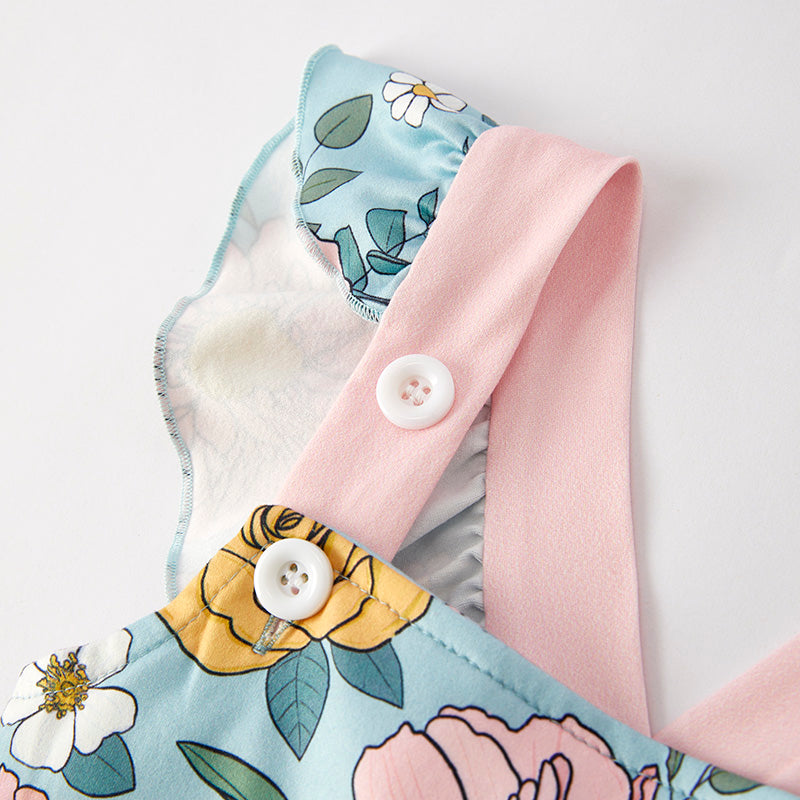 (In Stock)Girls Spring and Summer MAMAS GIRL Embroidery Dress