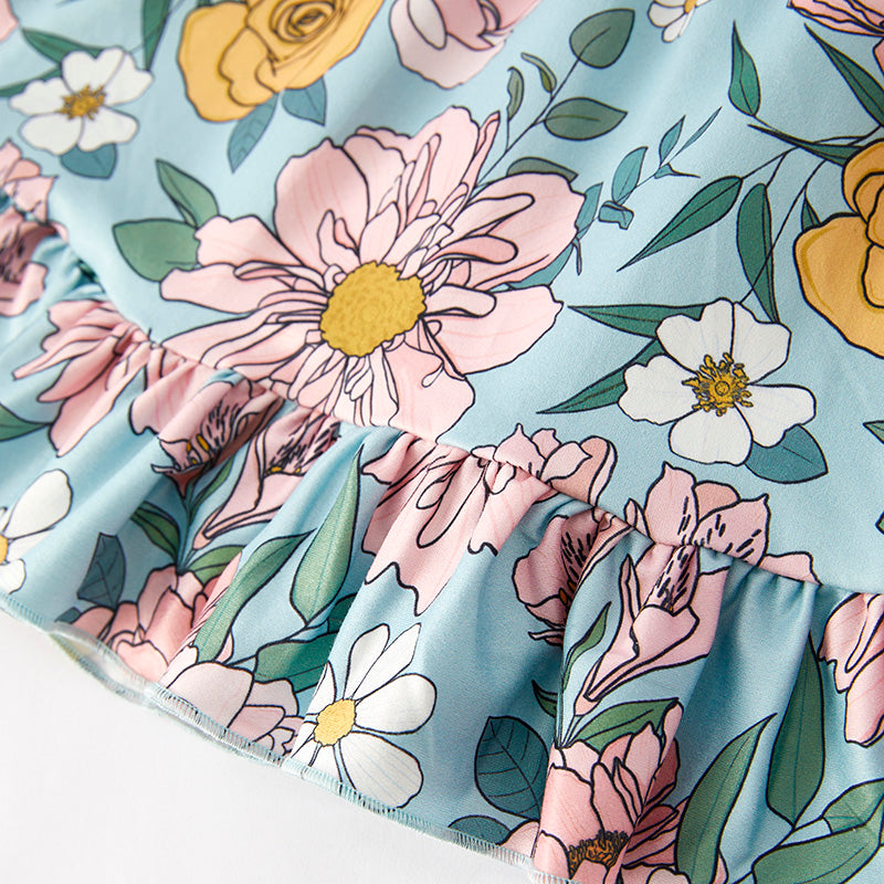 (In Stock)Girls Spring and Summer MAMAS GIRL Embroidery Dress