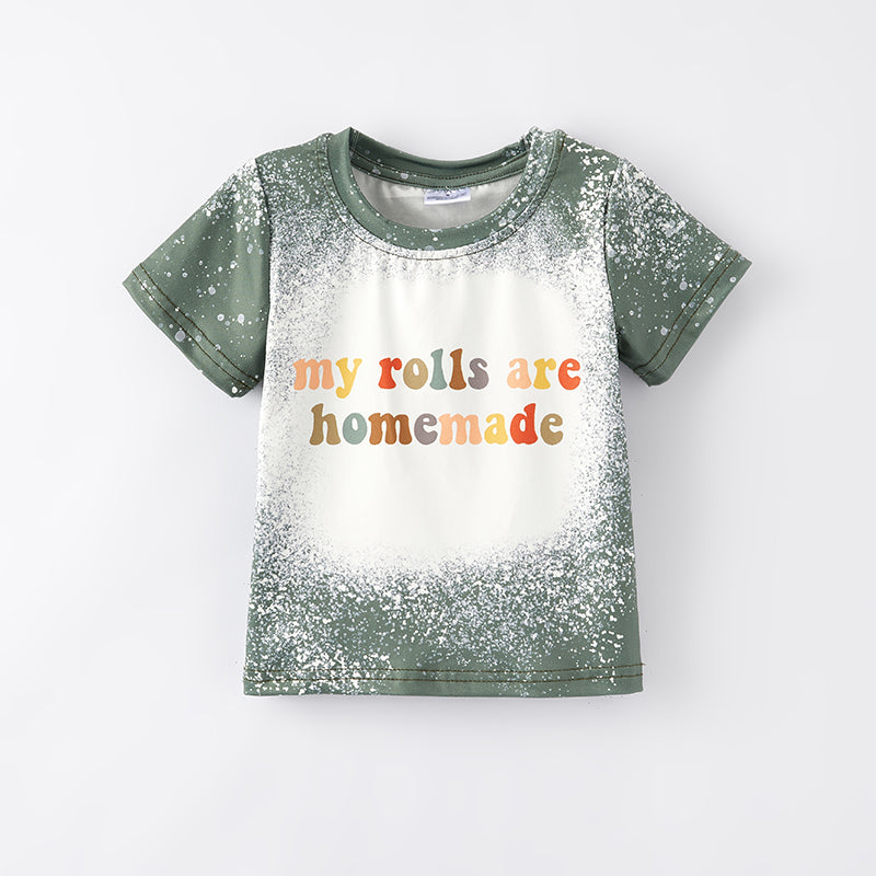 (In Stock Q2-1-2)Girls Christmas Print Milk Silk Top