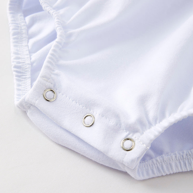 (In Stock)Toddler Girls Patriotic Embroidery Smocked Romper