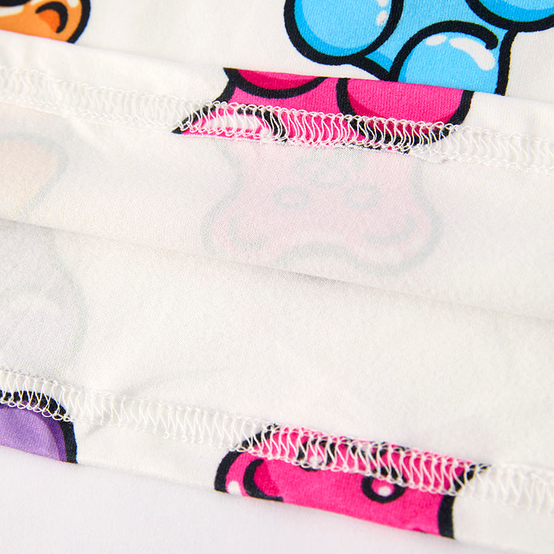 (In Stock)Girls Spring and Summer Gummy Candy Print Dress