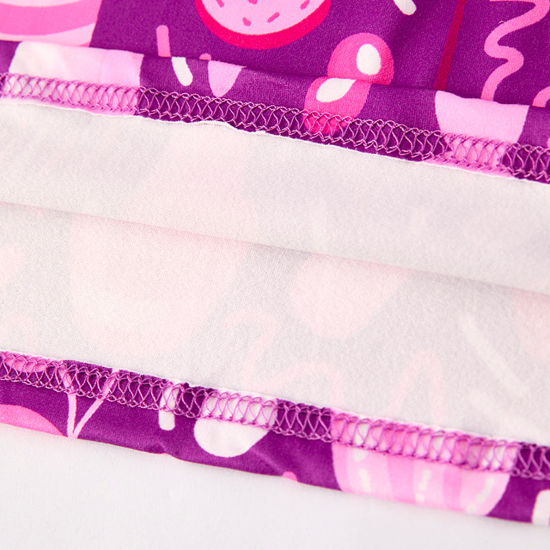 (In Stock)Girls Spring and Summer Dessert Print Dress