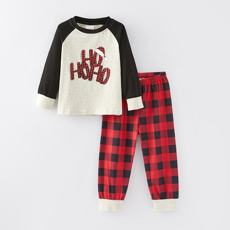 (In Stock G8-1-1)Girls Christmas Print Pajamas