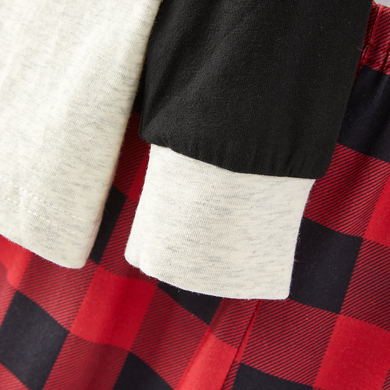 (In Stock G8-1-1)Girls Christmas Print Pajamas