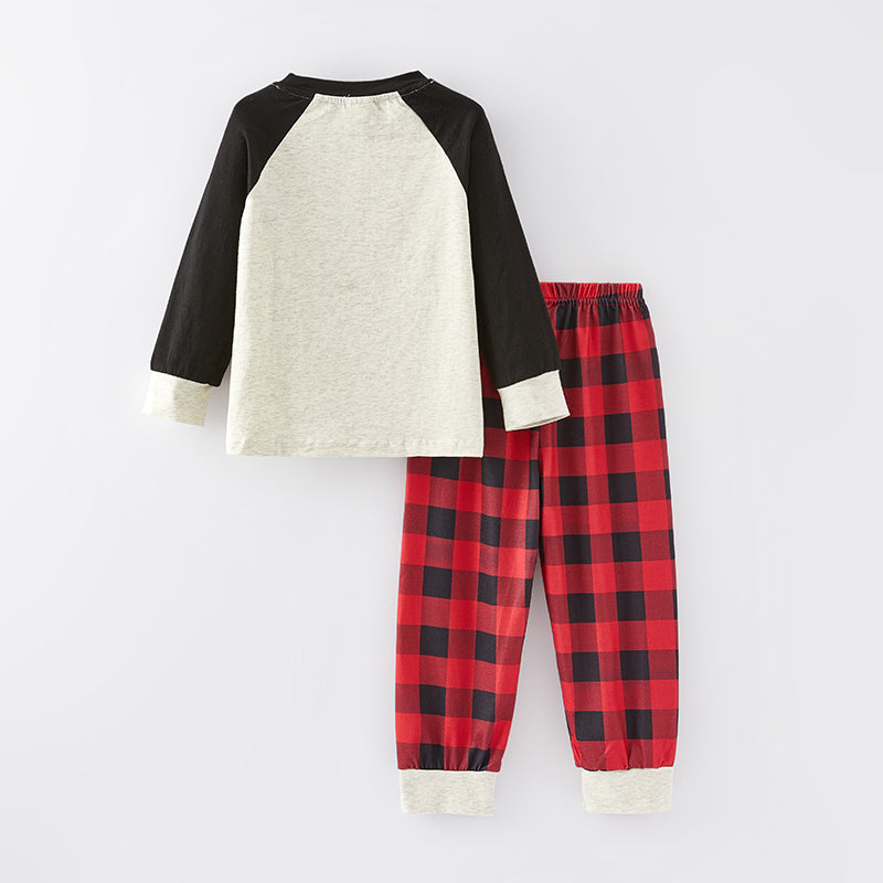 (In Stock G8-1-1)Girls Christmas Print Pajamas