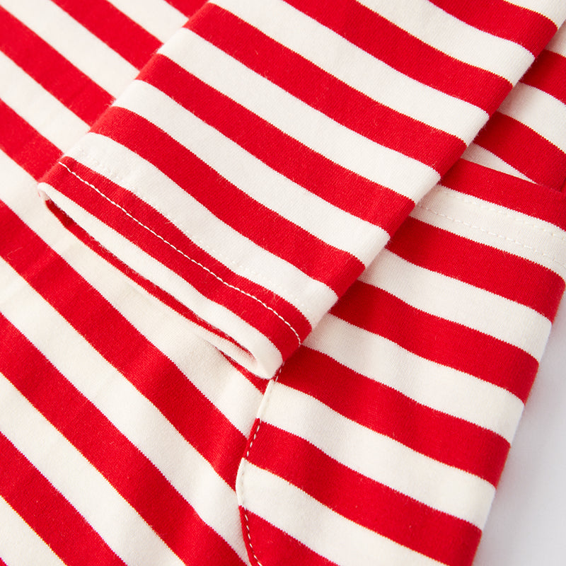 (In Stock G9-2-2)Girls Christmas Cartoon Applique Dress