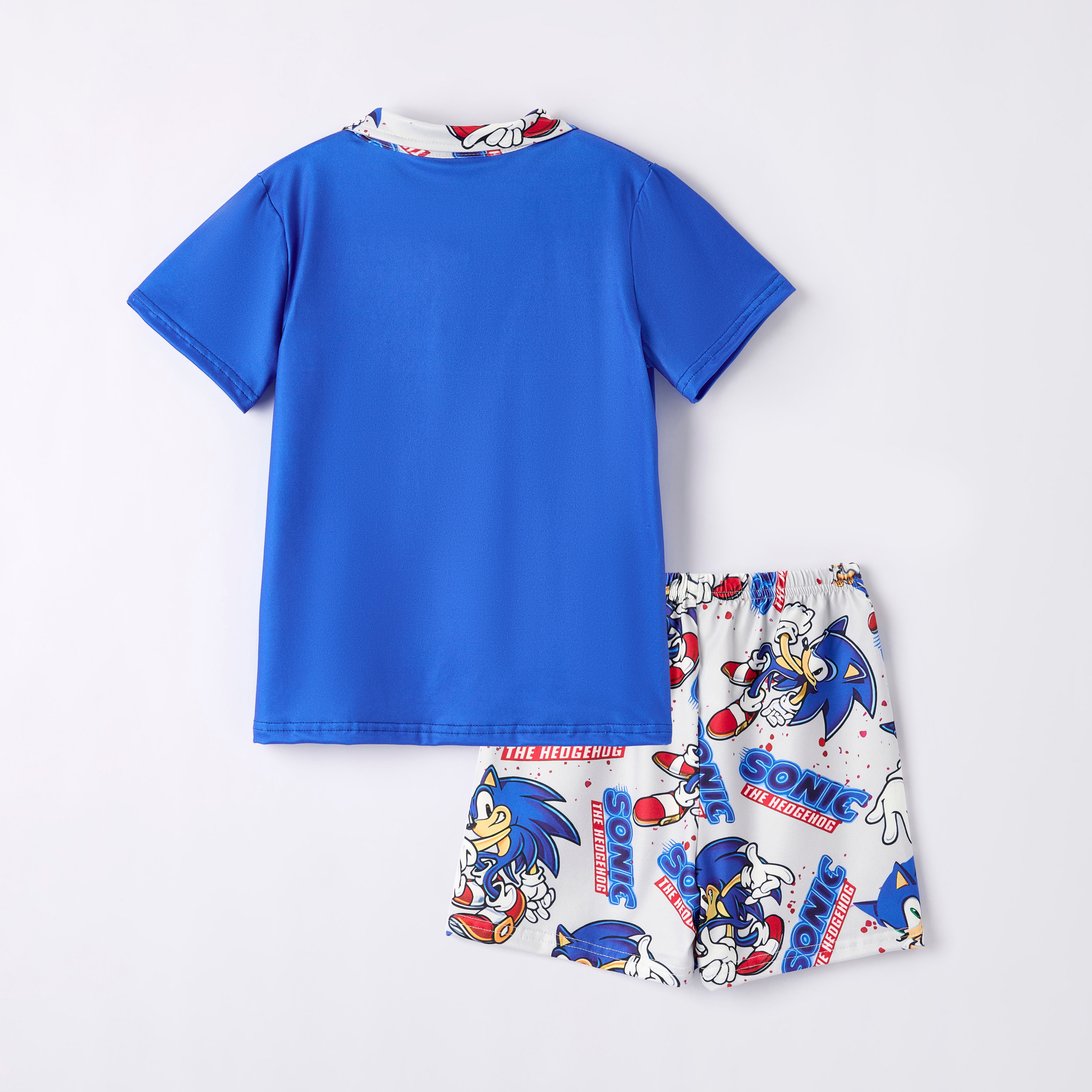 (Pre Order)Boys Spring and Summer Cartoon Character Print Shorts Set