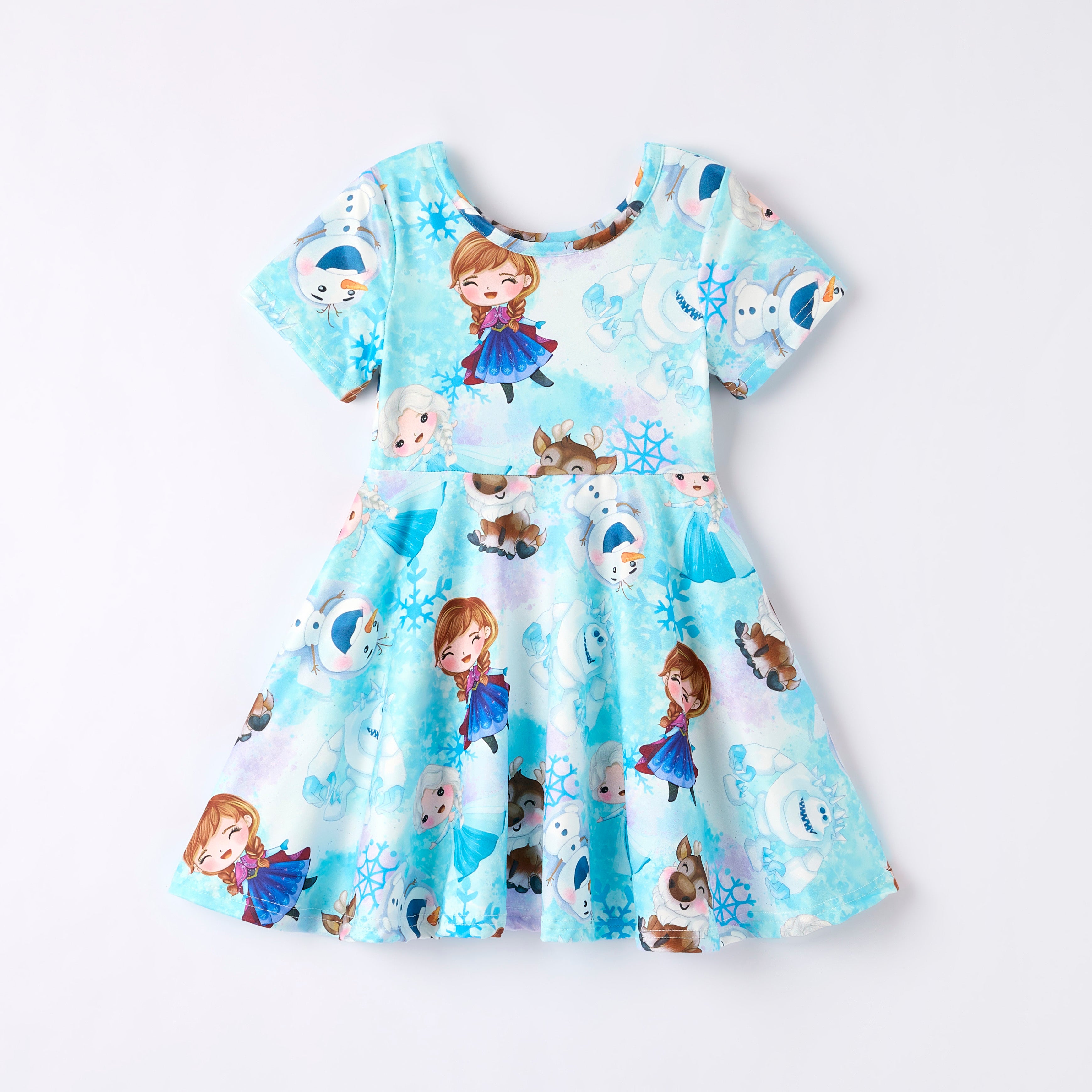 (Pre Order)Girls Spring and Summer Princess Print Dress