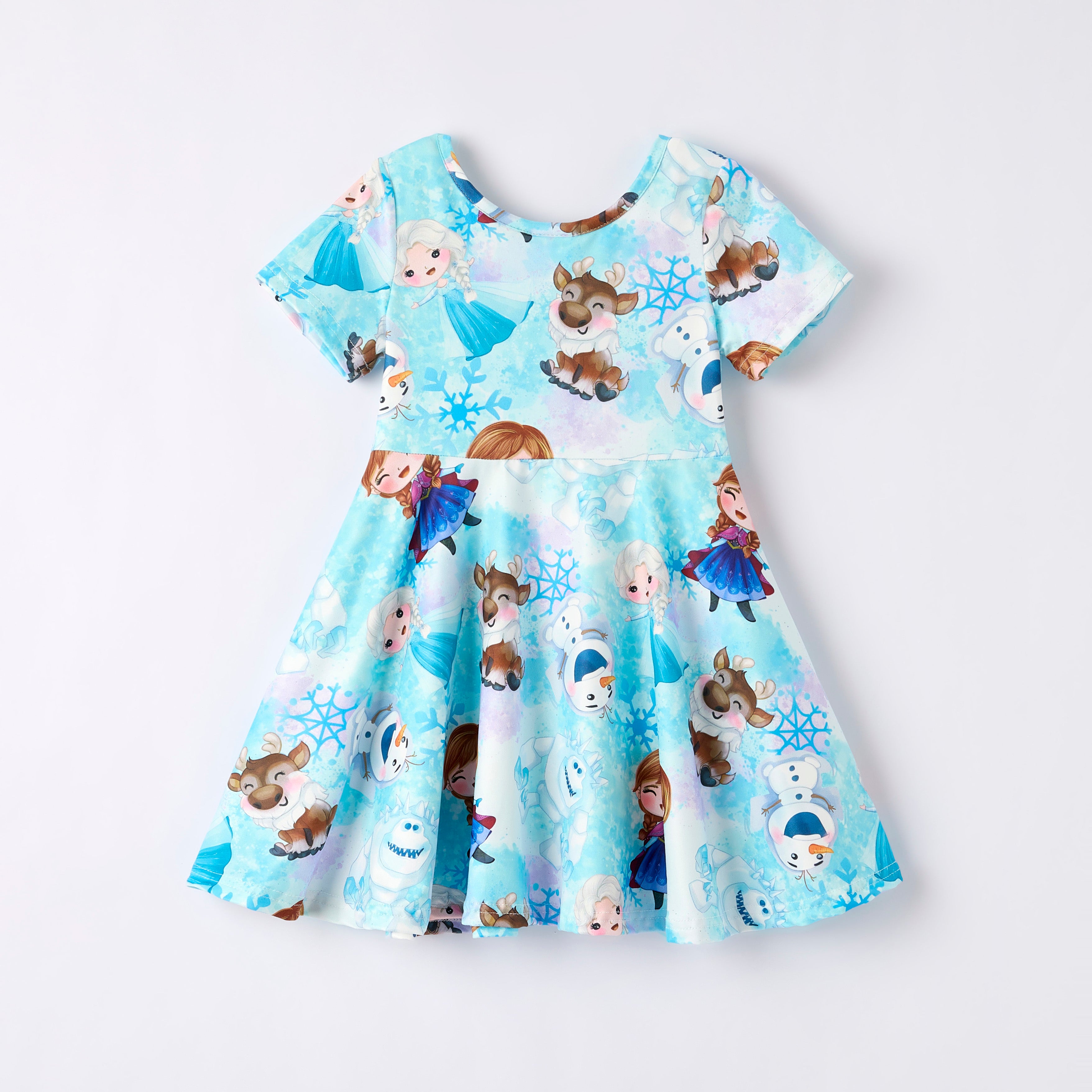 (Pre Order)Girls Spring and Summer Princess Print Dress