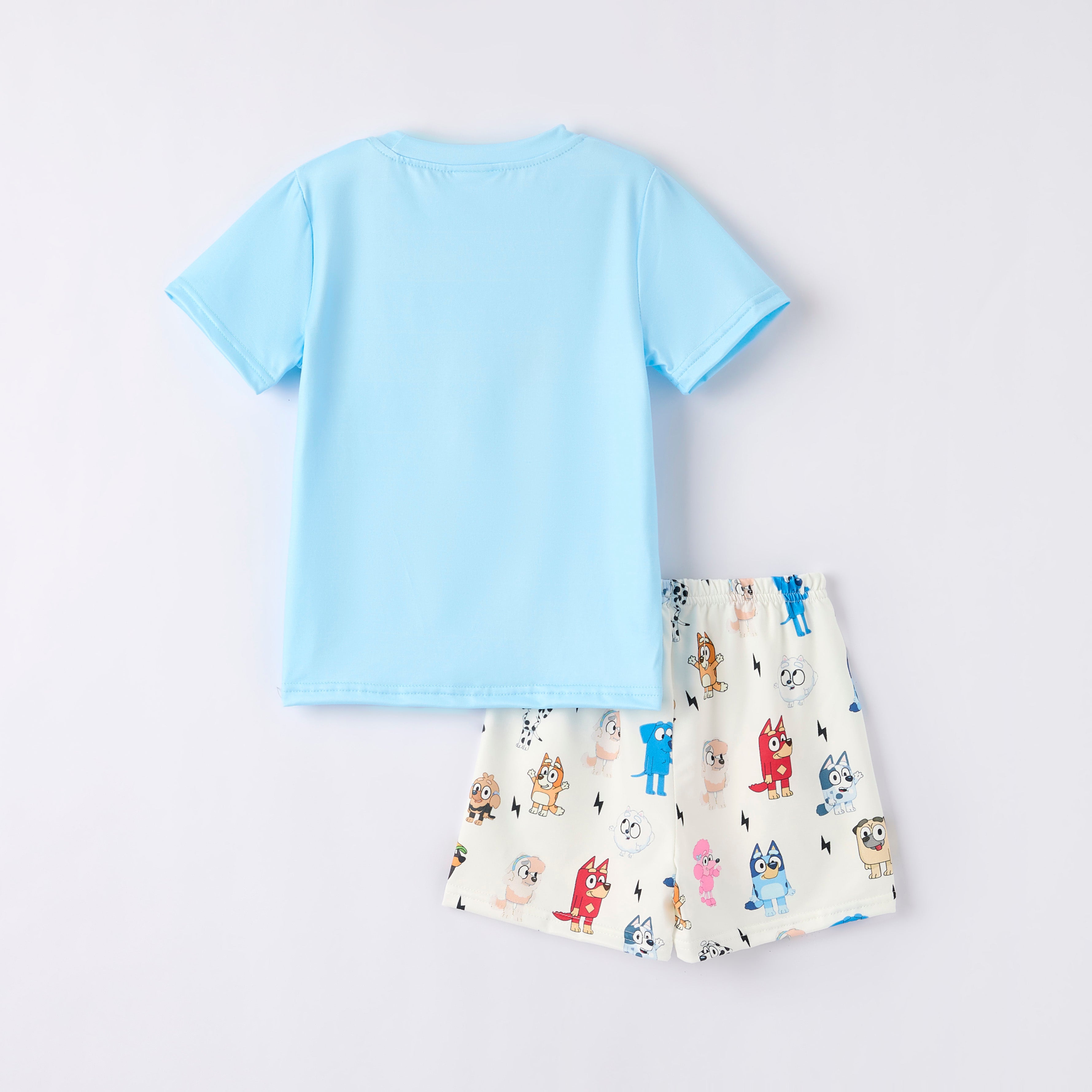 (Pre Order)Boys Summer Buley Print Pocket Short Set
