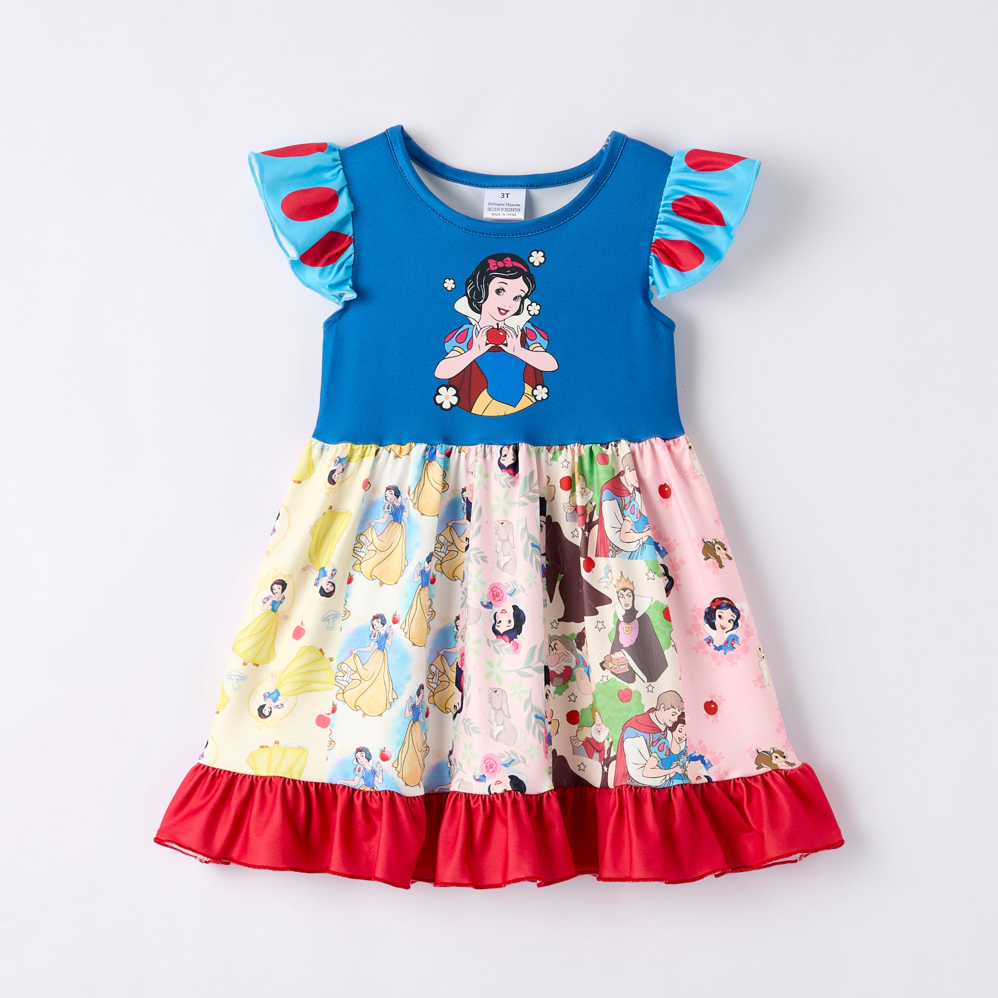 (Pre Order)Girls Spring and Summer Princess Print Dress