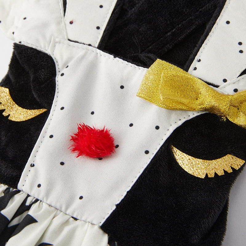 (In Stock L16-2-3)Girls Christmas Elk Suspender Dress