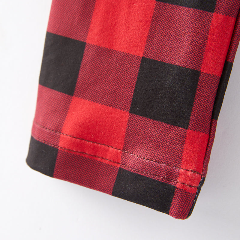 (In Stock L15-3-2)Girls Christmas Elk Applique Outfit Set