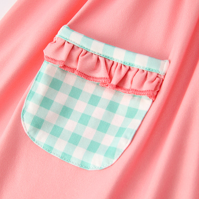 (In Stock)Girls Spring and Summer Princess Embroidery Smocked Dress