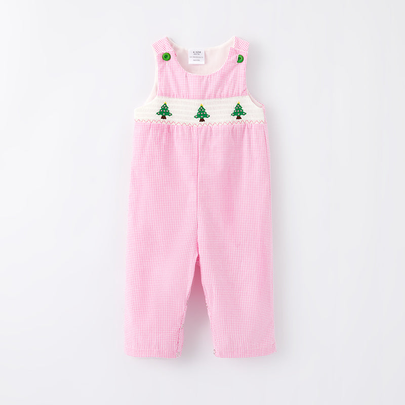 (In Stock L33-2-1)One Pack(6 Pieces total) Sale Baby Boys Christmas Embroidery Smocked Romper