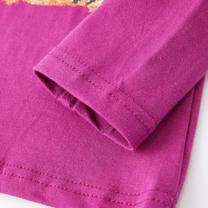 (In Stock G19-1-3)Girls Fall Leopard Print Denim Set