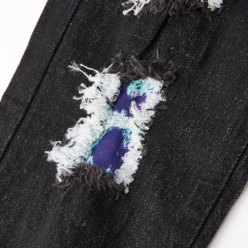 (In Stock L15-3-2)Girls Fall Leopard Print Denim Set