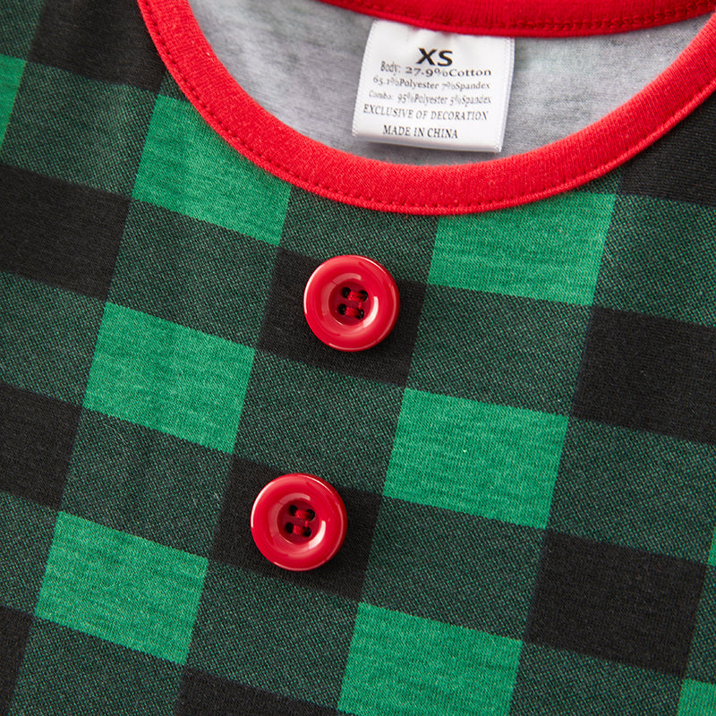 (In Stock E35-3-3)Girls Christmas Gingerbread Man Applique Dress