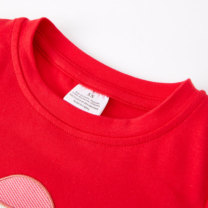 (In Stock E35-3-1)Boys Christmas Applique Cotton Top