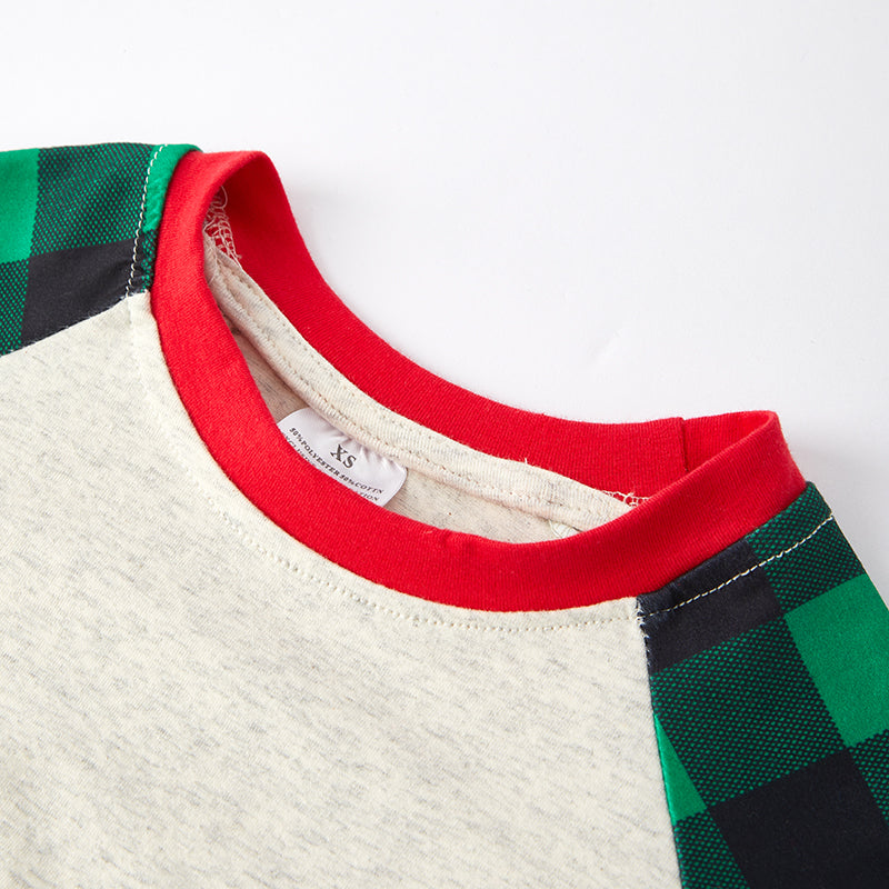 (In Stock G7-2-2)Boys Christmas Santa Applique Top