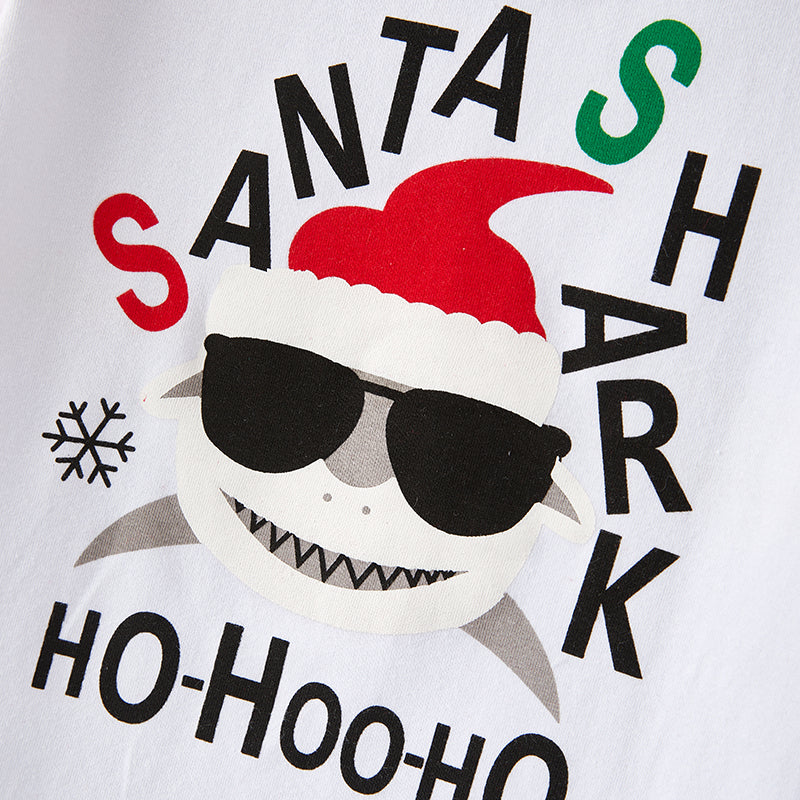 (In Stock G7-3-2)Boys Christmas Santa Print Top