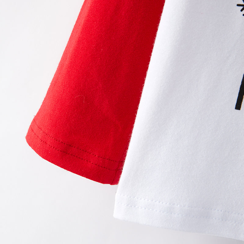 (In Stock G7-3-2)Boys Christmas Santa Print Top