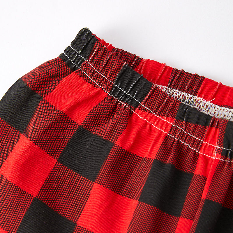 (In Stock G9-1-1)Girls Christmas Print Pajamas