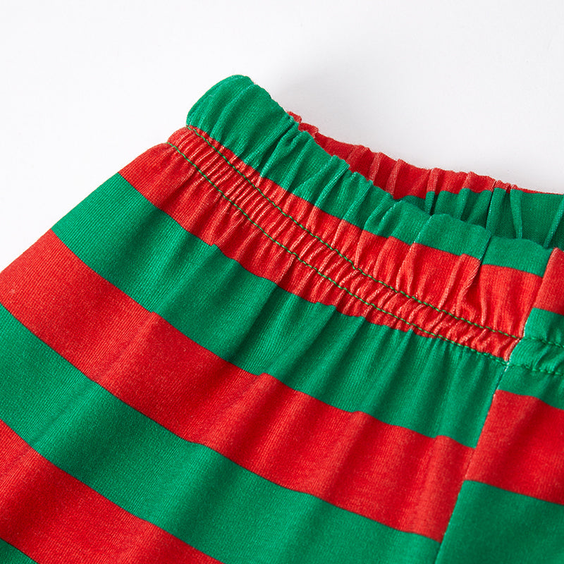 (In Stock G8-2-2)Boys Christmas Santa Applique Outfit Set