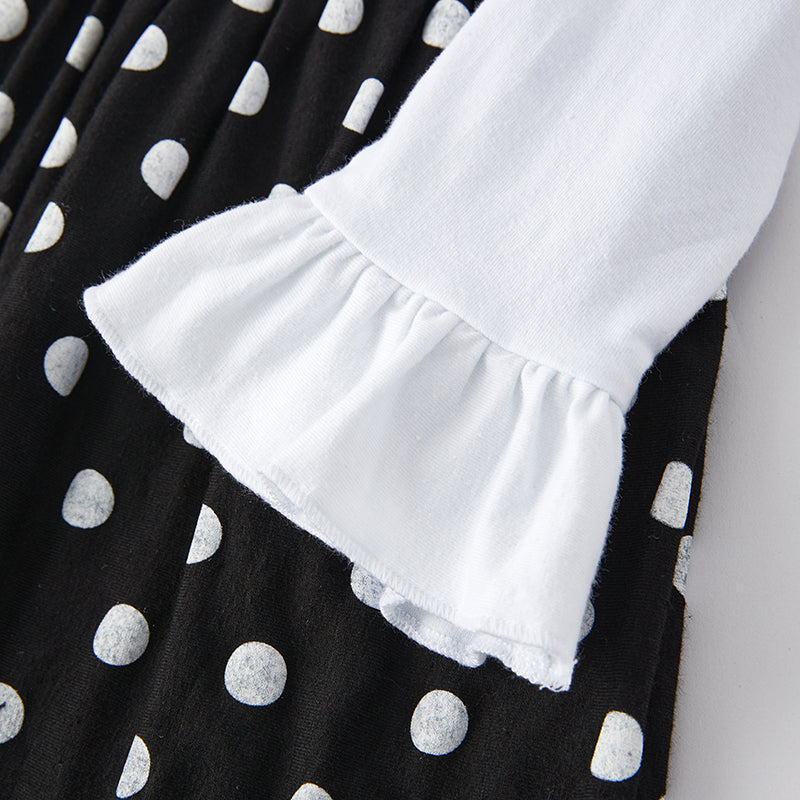 (In Stock G8-3-3)Girls Christmas Snowman Applique Dress