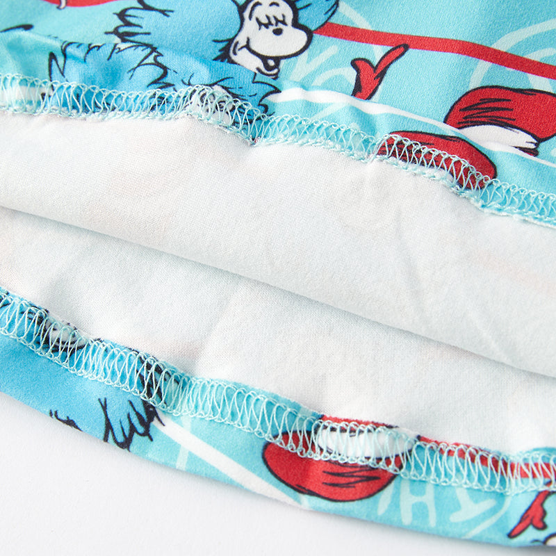 (In Stock L32-2-1)Girls Fall DR SEUSS Print Dress