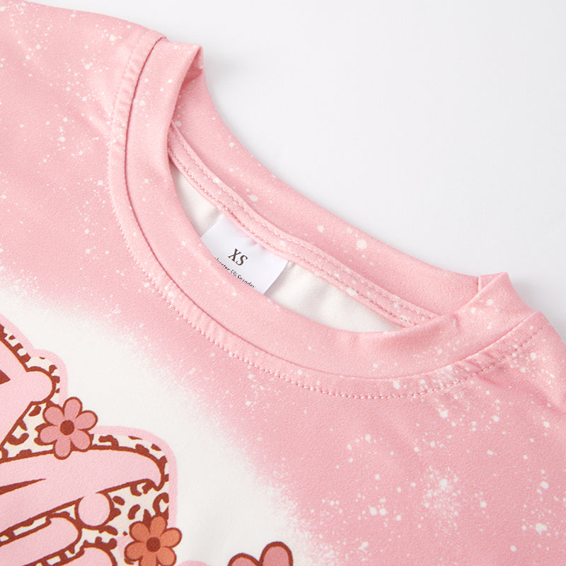 (In Stock L33-2-2)Mommy and Me Valentine's Day Print Top