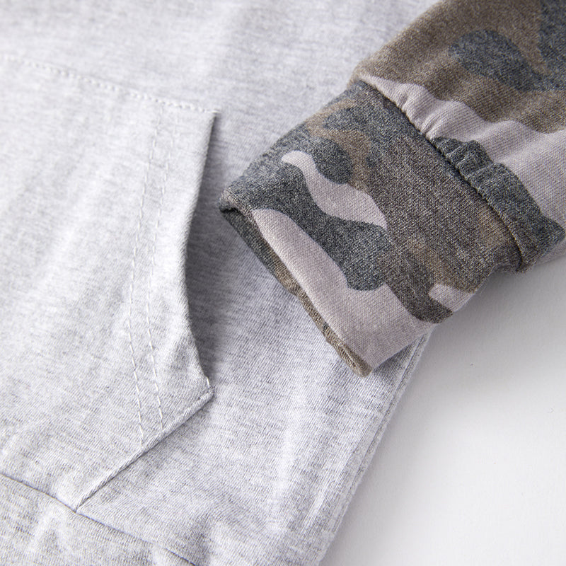 (In Stock Q7-2-2)Boys Fall Kid Life Print Hoodie