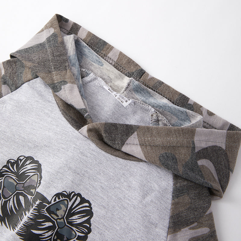 (In Stock Q7-3-1)Girls Fall Kid Life Print Hoodie