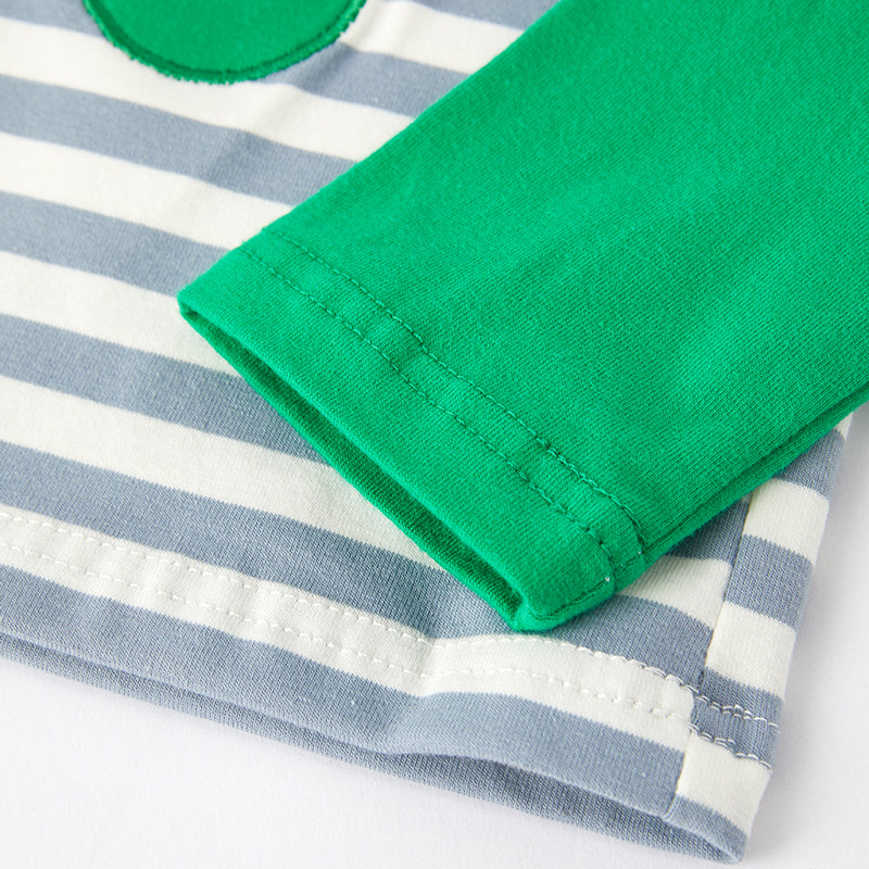 (In Stock G22-5-1)Boys St.Patrick's Day Shamrock Applique Cotton Top