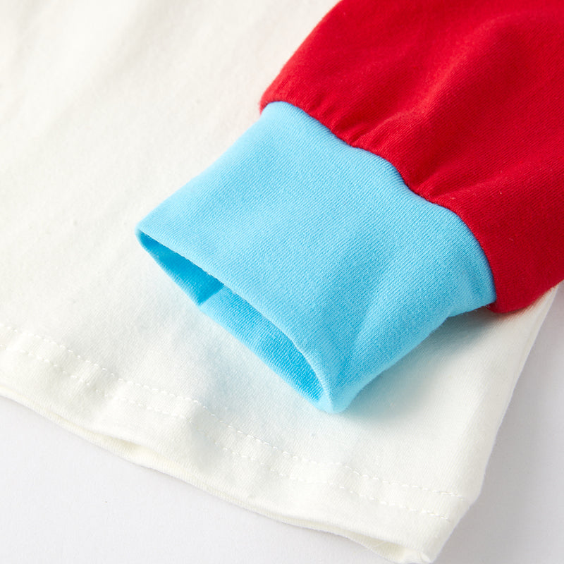 (In Stock L32-2-1)Girls Spring DR SEUSS Print Pajamas