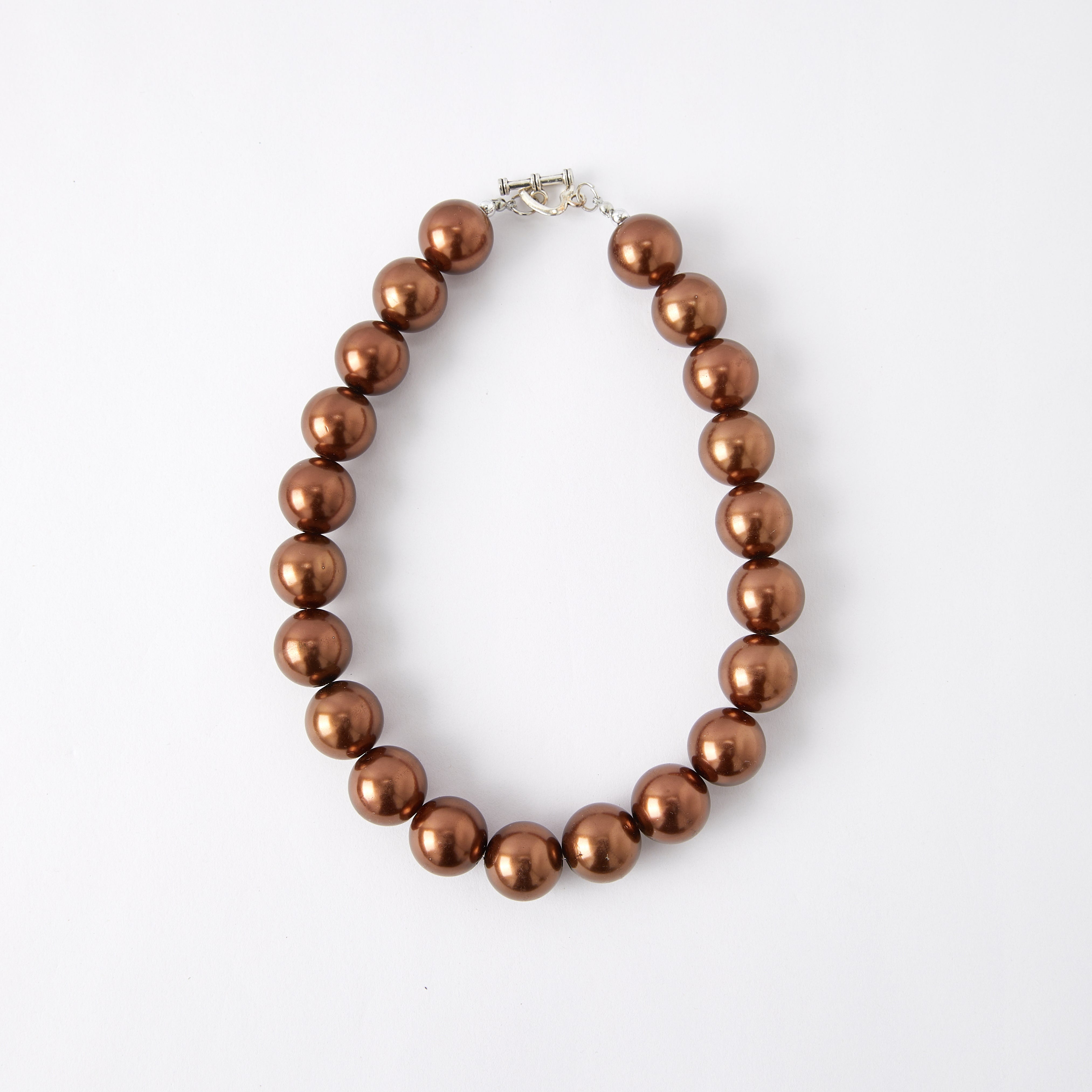 (In Stock G11)Girls Rhinestone Solid Color Beaded Necklace