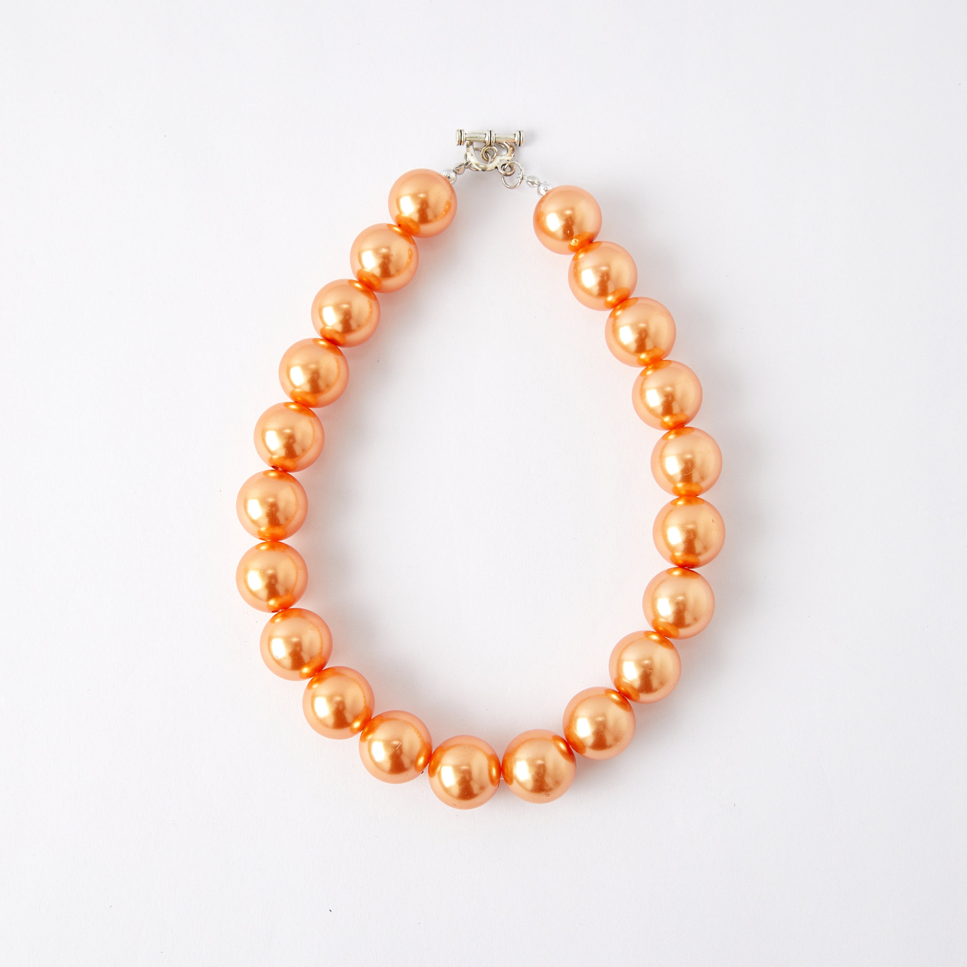 (In Stock G11)Girls Rhinestone Solid Color Beaded Necklace