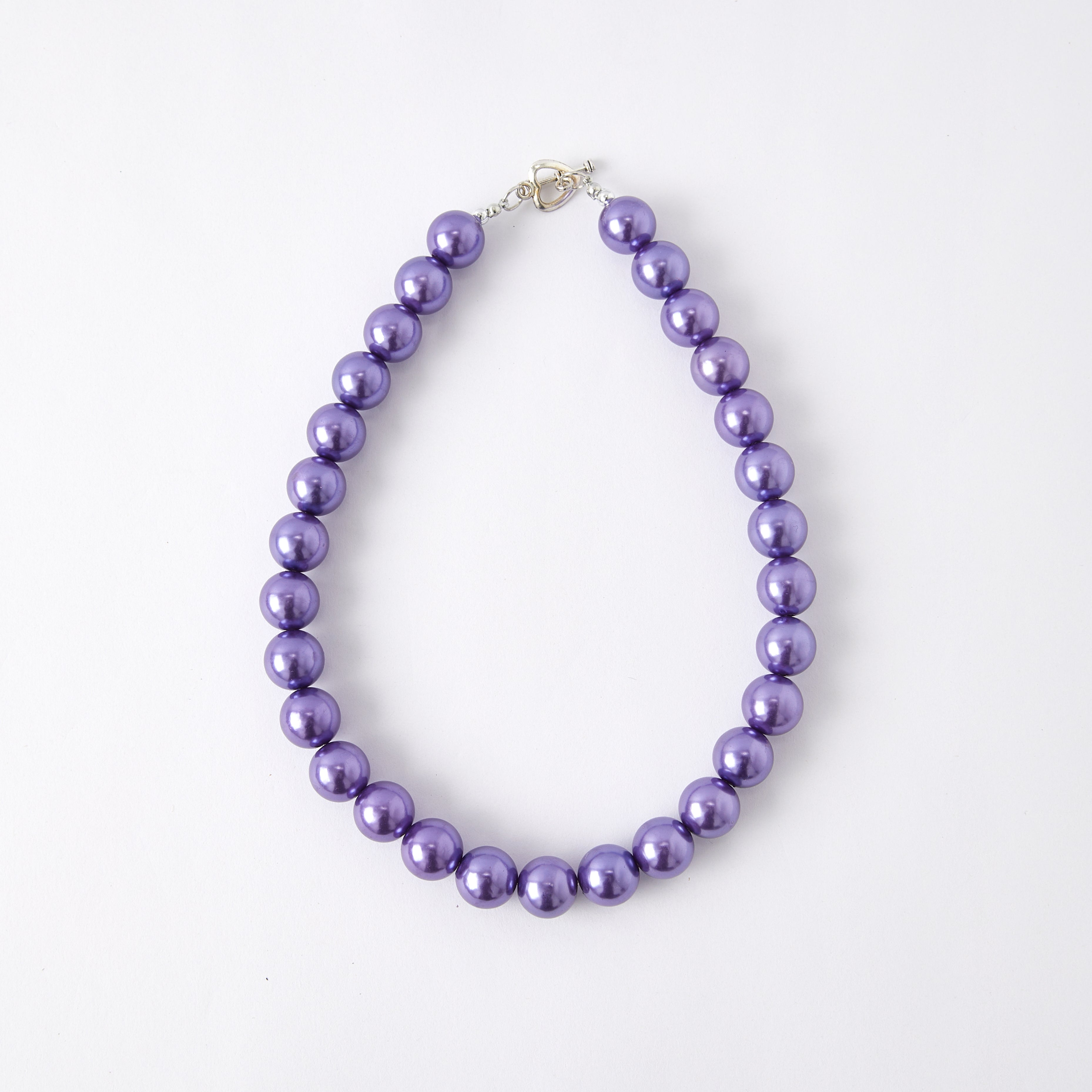 (In Stock G11)Girls Rhinestone Solid Color Beaded Necklace