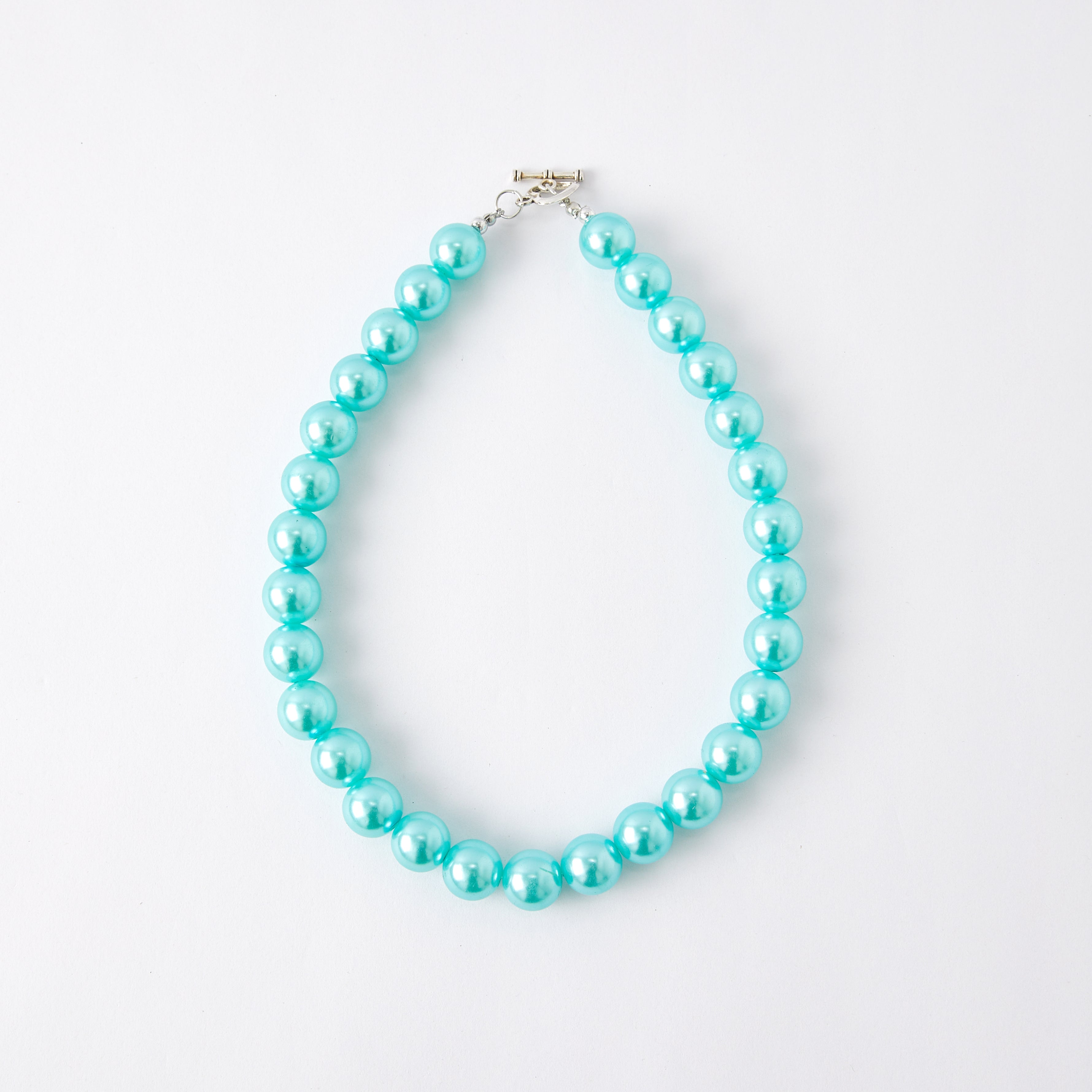 (In Stock G11)Girls Rhinestone Solid Color Beaded Necklace