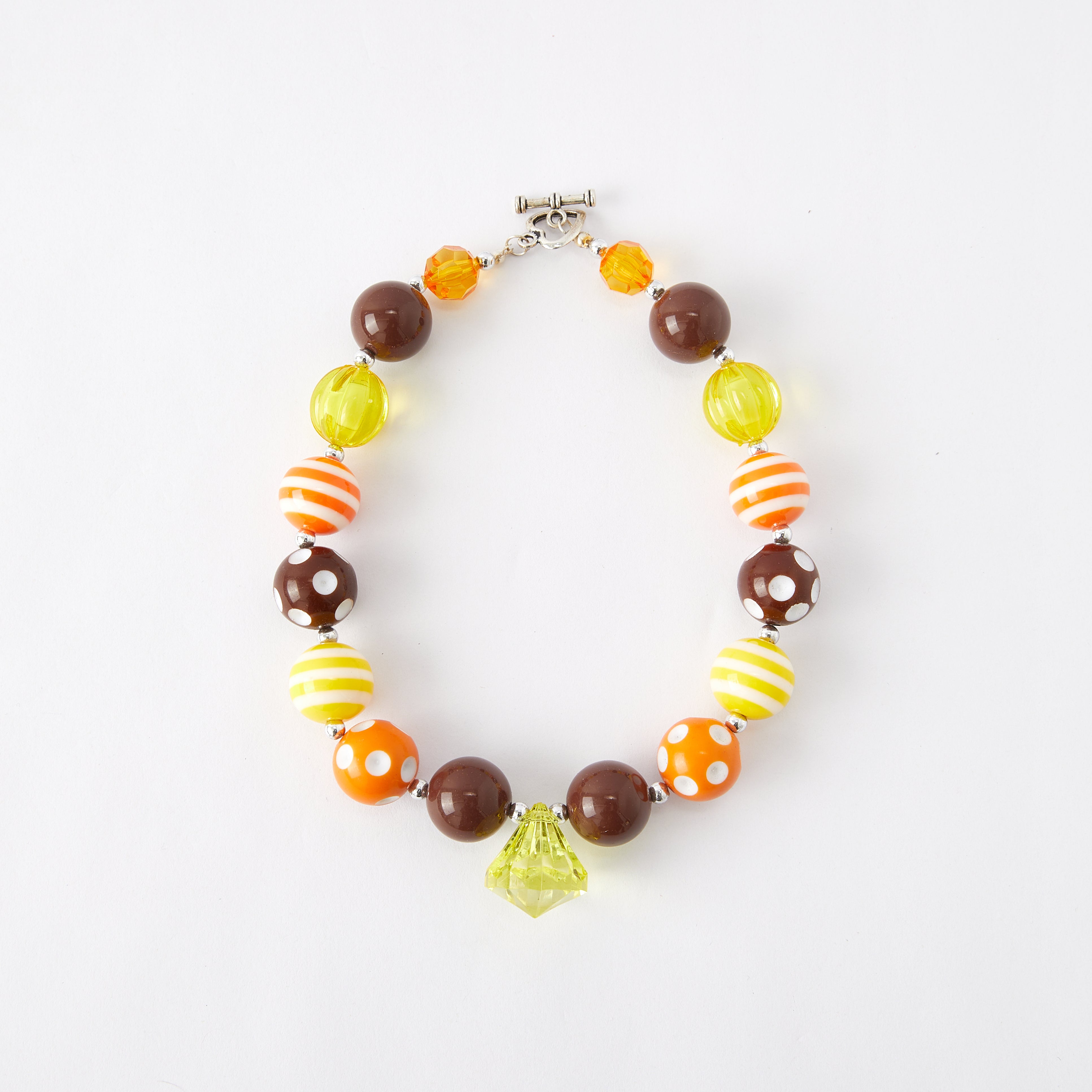 (In Stock G11)Girls Rhinestone Beaded Necklace