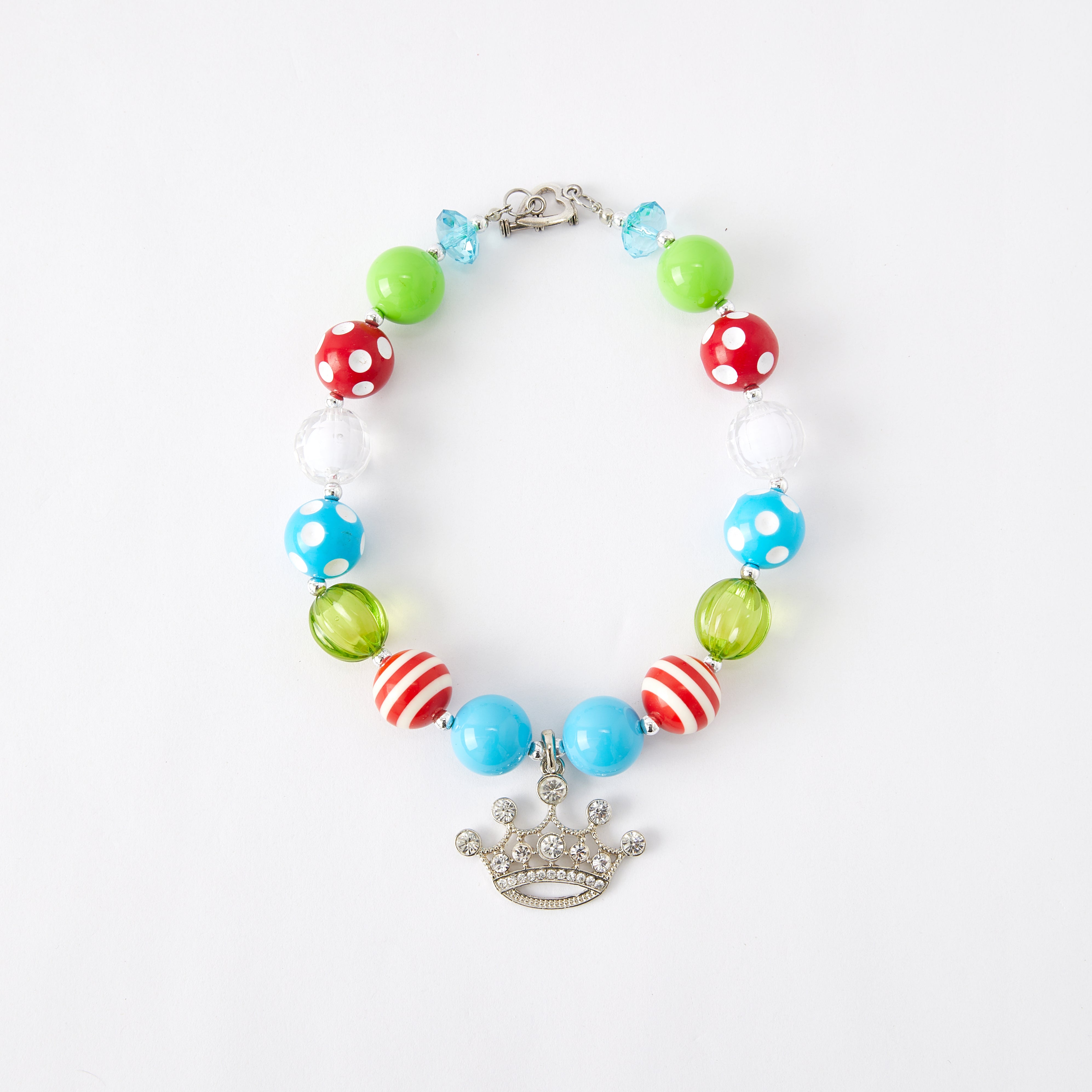 (In Stock G11)Girls Rhinestone Beaded Necklace