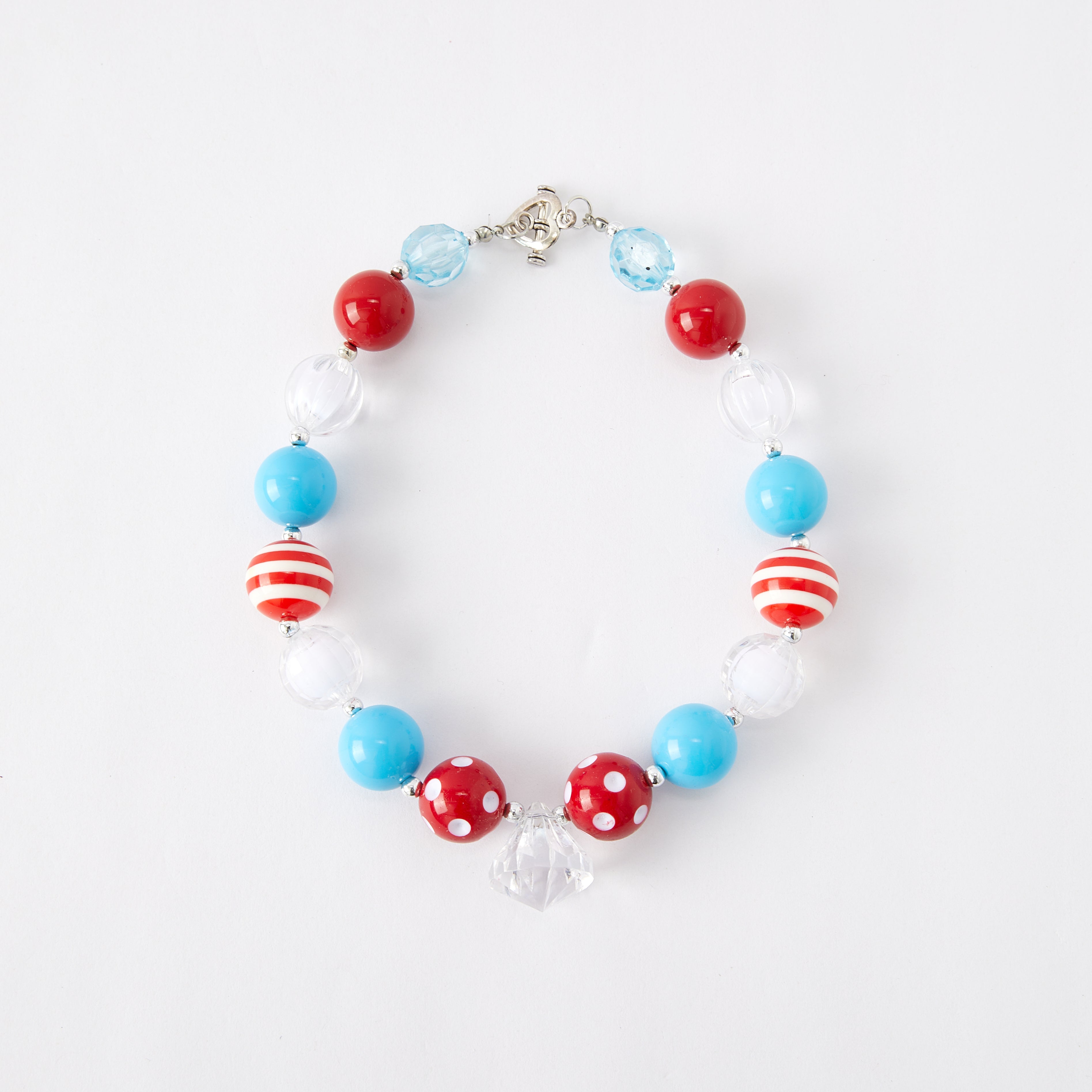 (In Stock G11)Girls Rhinestone Beaded Necklace