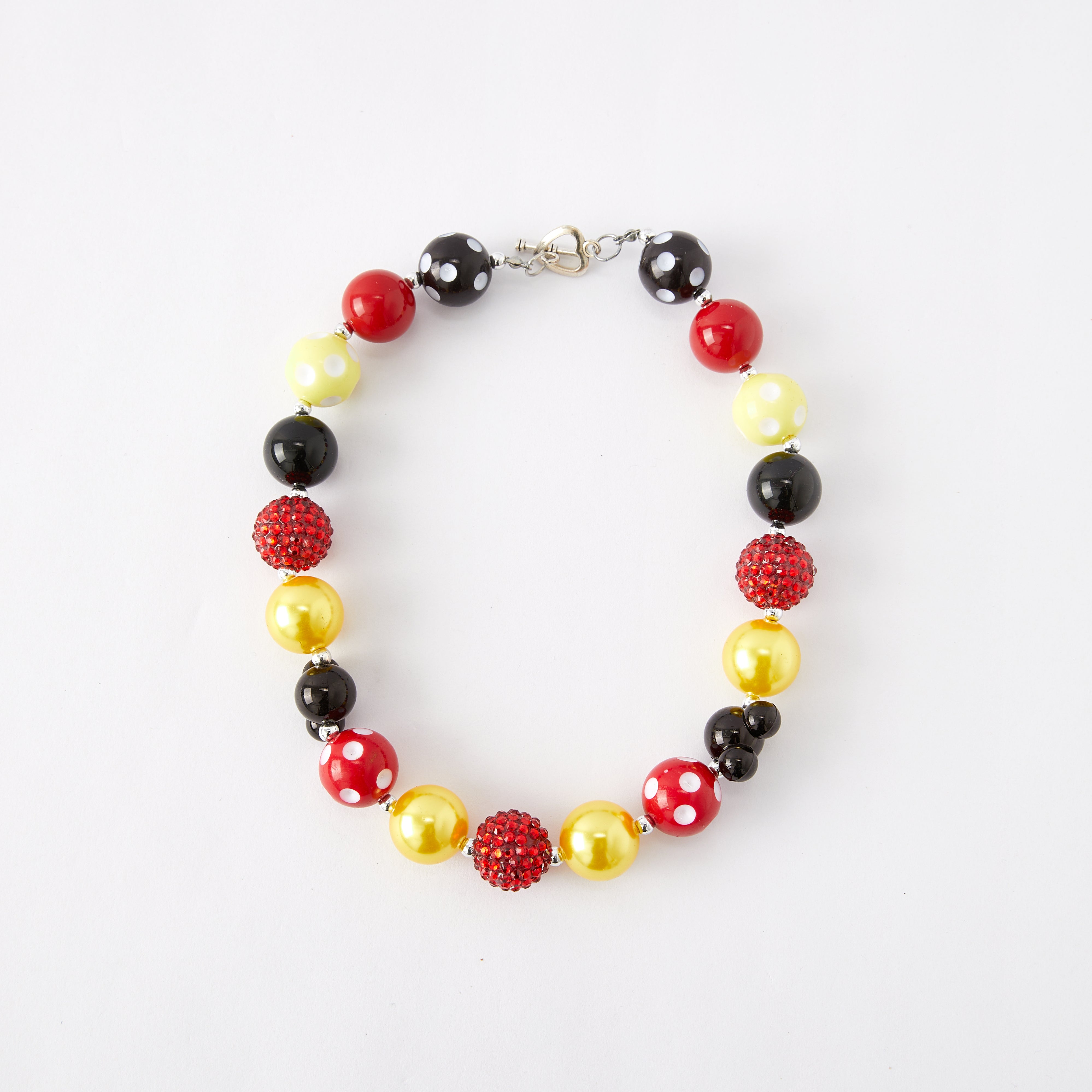 (In Stock G11)Girls Rhinestone Beaded Necklace