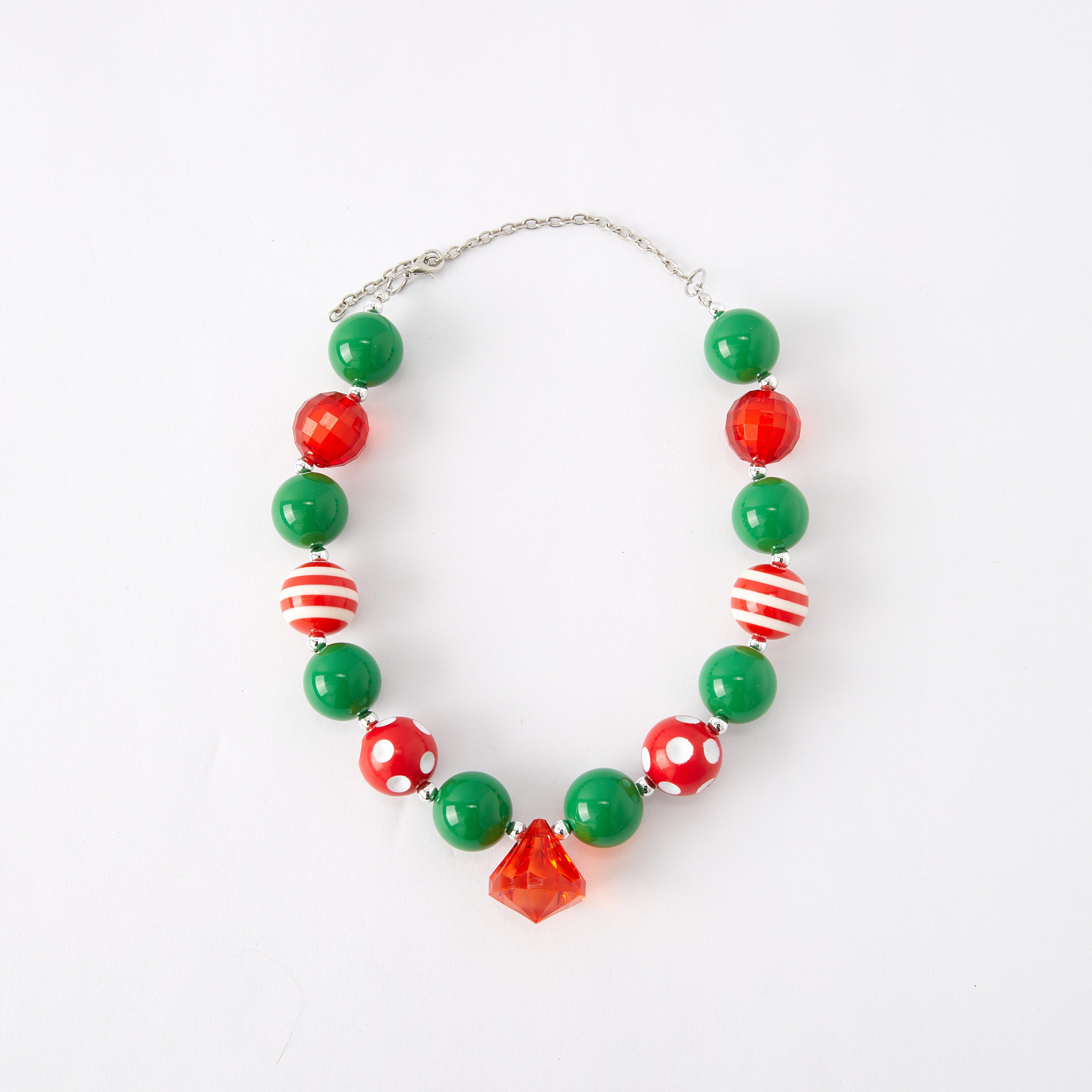 (In Stock G11)Girls Rhinestone Beaded Necklace