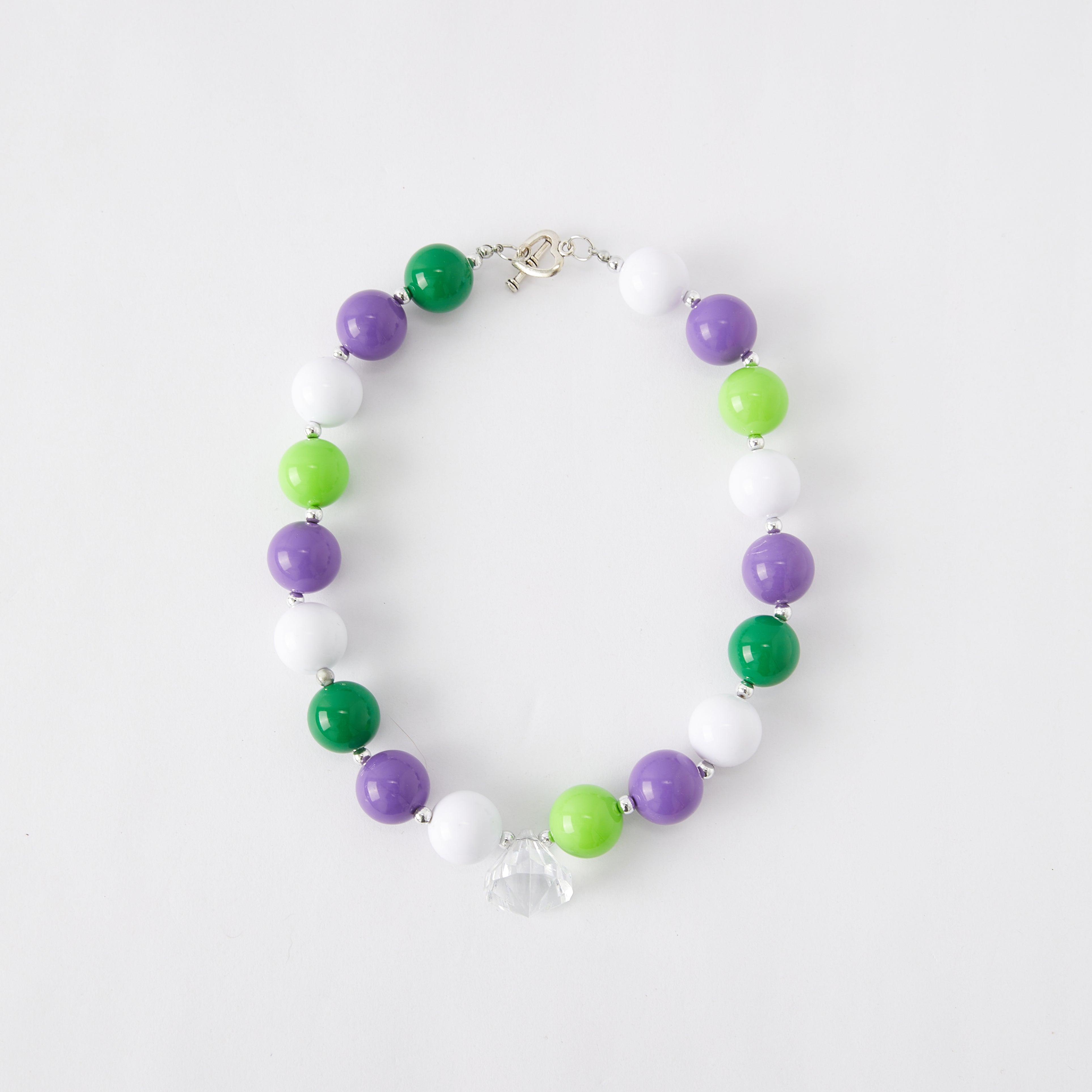 (In Stock G11)Girls Rhinestone Beaded Necklace